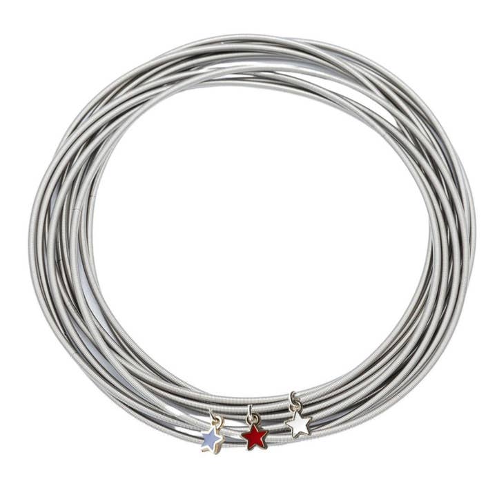 Red, White, and Blue Stars Charm Set for wholesale by EMERSON & OLIVER