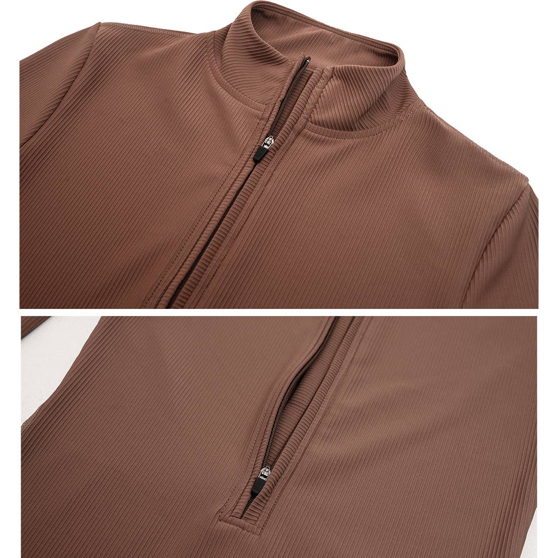 Sodalemon – wholesale Unitard – Women′s – Women Half ZipperLong Sleeve Fitness Active Jumpsuit8