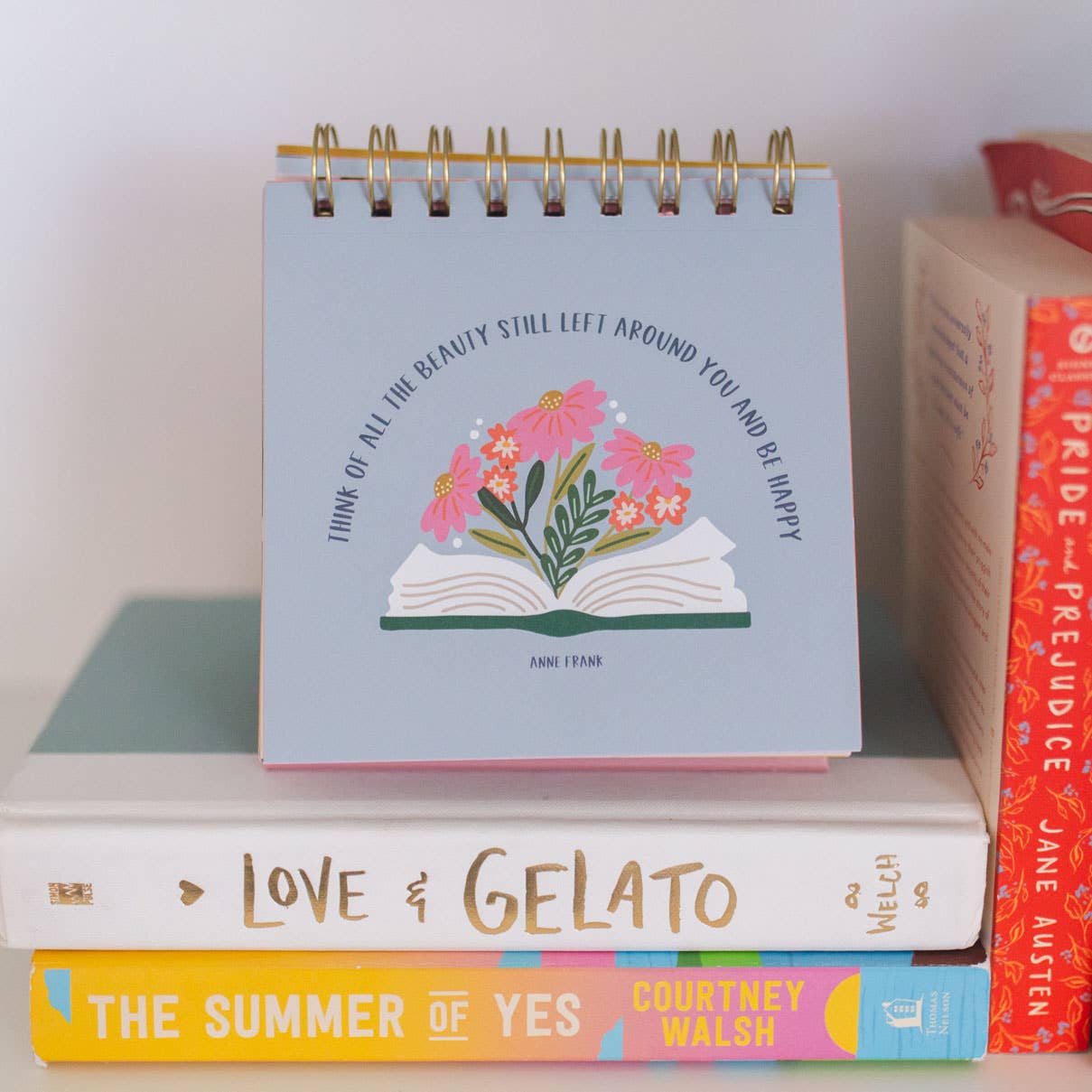 Pippi Post - Wholesale Desk/Tabletop Sign - 52 Weeks of Happy Quotes - Desk Flip Calendar2