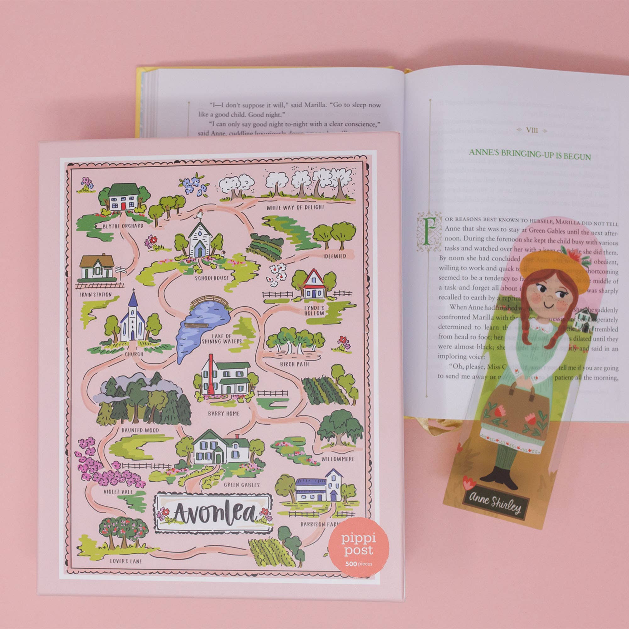 Pippi Post – Engroshandel Puslespil - Børn – Anne fra Grønnebakken - Avonlea kort puslespil med 500 brikker5