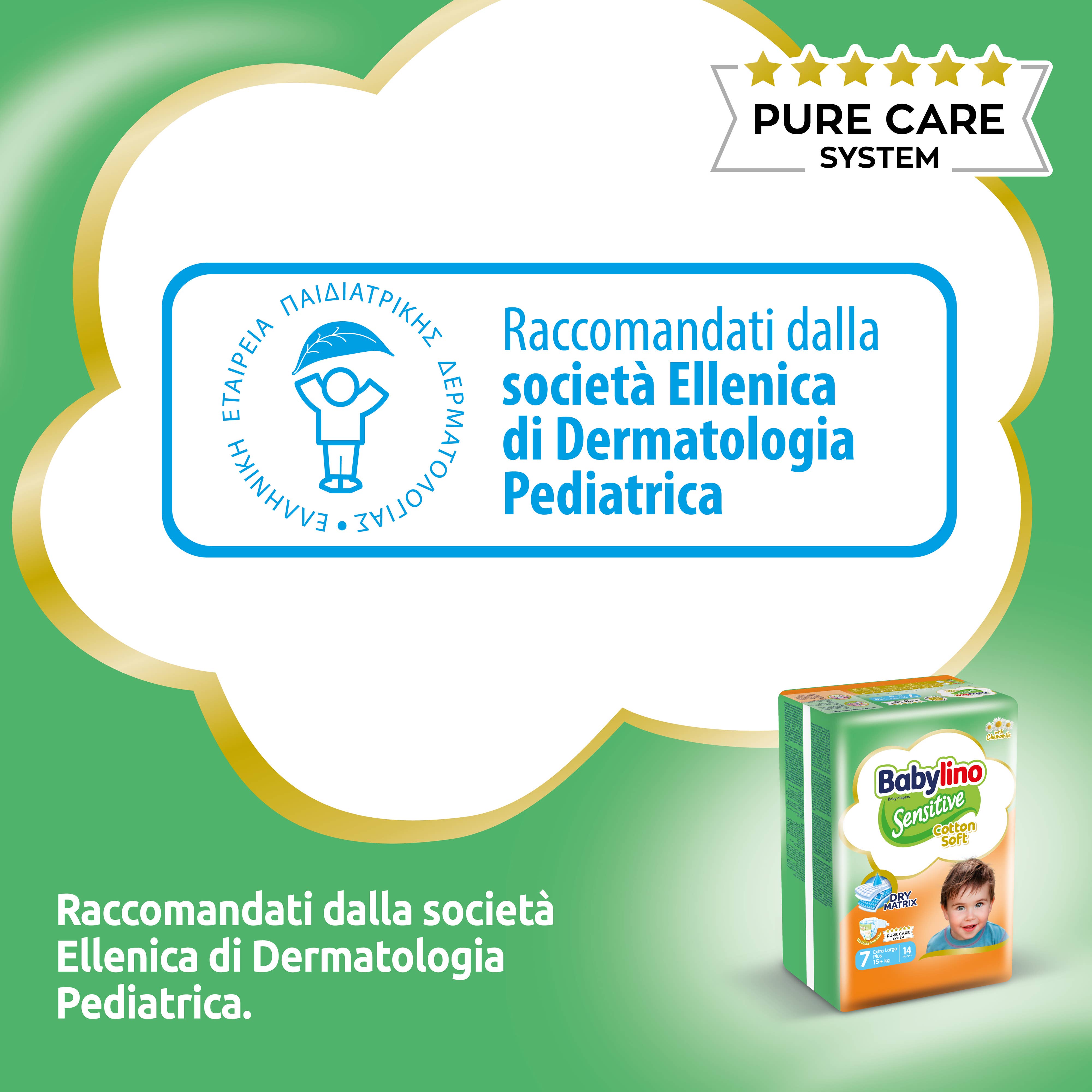 Babylino - Wholesale Luier (niet van stof) - Baby - Babylino Sensitive Cotton Soft, Luiers Maat 7, 14 Stuks11