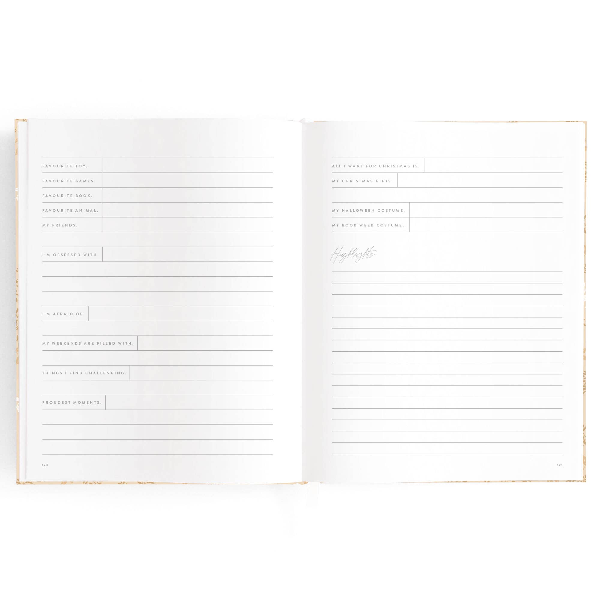 Fox & Fallow - Wholesale Memory Book - Kids & Baby - Baby Book Cedarwood7