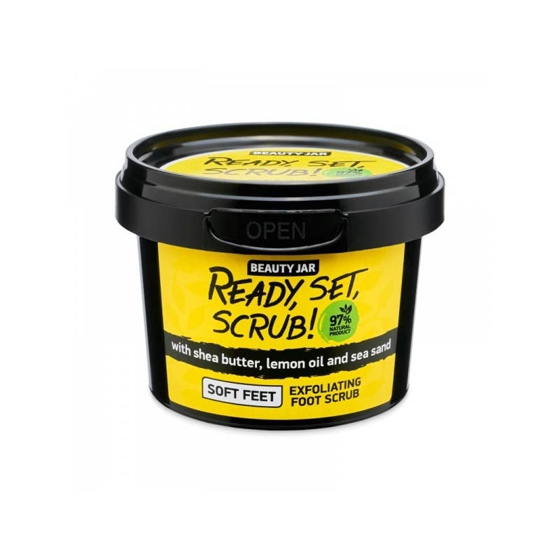 Beauty Pro - Wholesale Foot Scrub/Polish - Beauty Jar Exfoliating foot scrub Ready, Set, Scrub! 135g