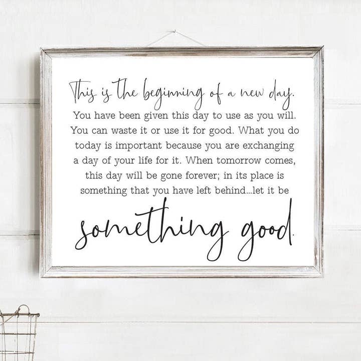 Citação Que seja algo bom por atacado de Lettered & Lined