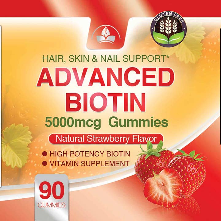 Totally Products - Wholesale Oral Supplement/Vitamin - Totally Products Advanced Biotin Gummies 5000mcg (90 gummies)1