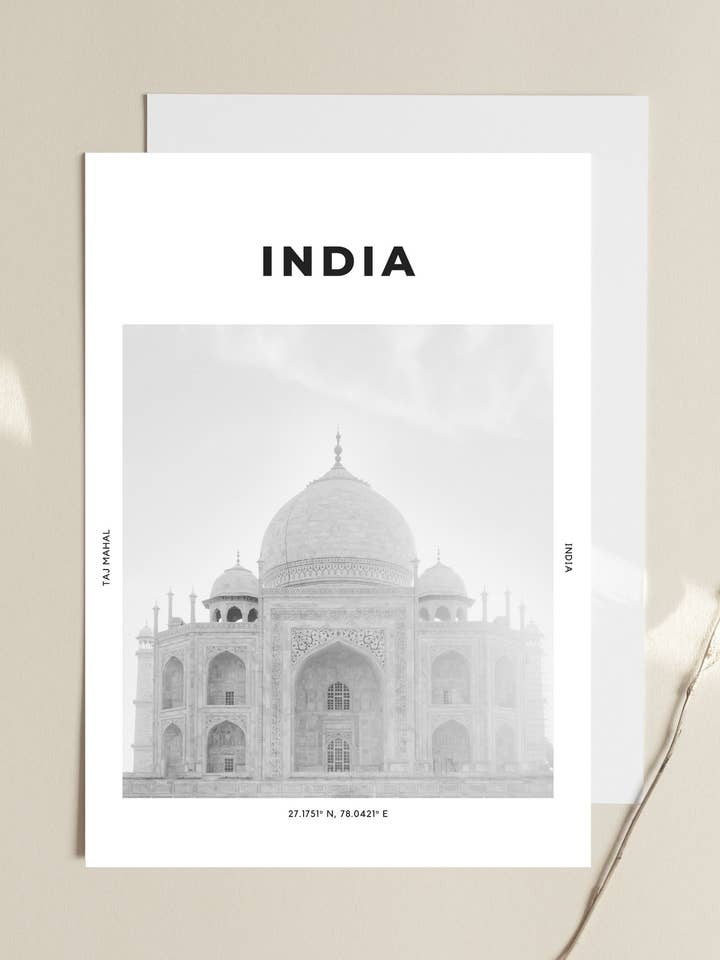 India 'Taj Mahal Magic' Print 1 for wholesale by The Travel Edit