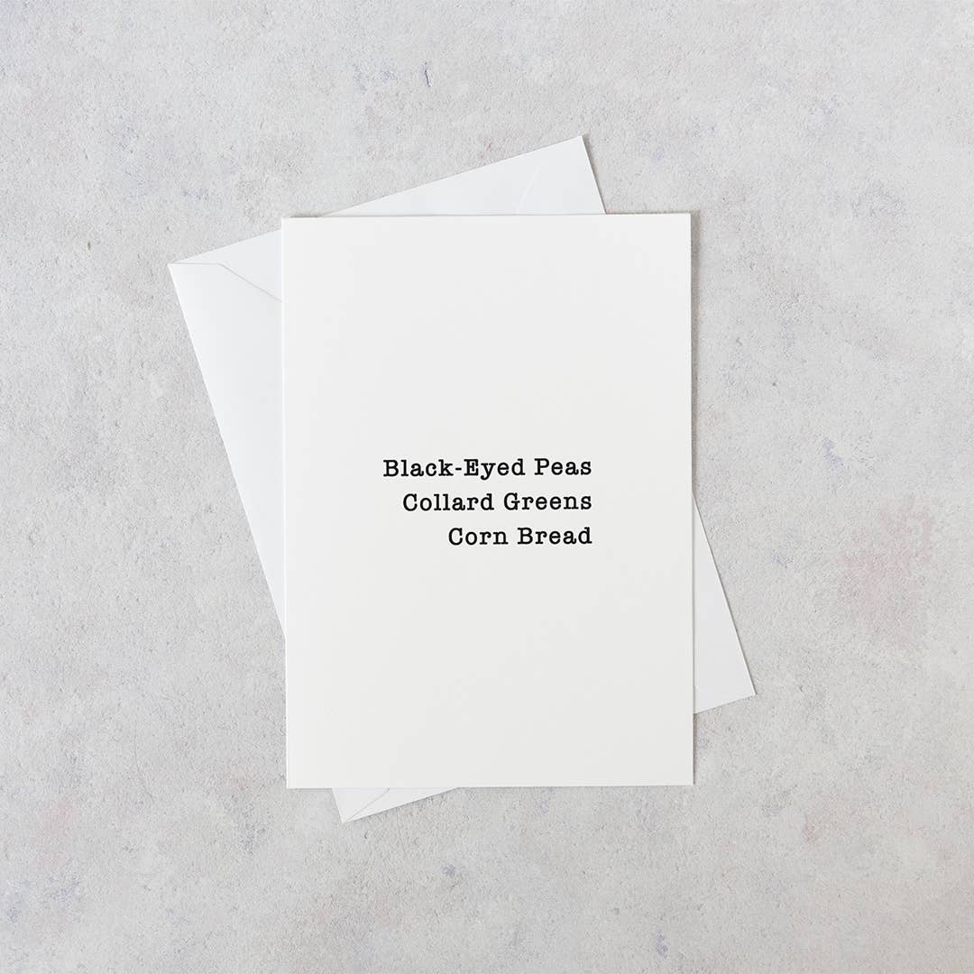 Junebug Ink - Wholesale New Year's Card - Happy New Year Card (Recipe inside)5