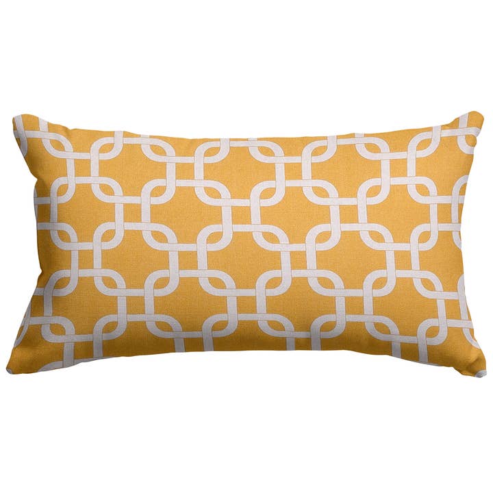 Majestic Home Goods Yellow Links Small Pillow for wholesale by Majestic Home Goods