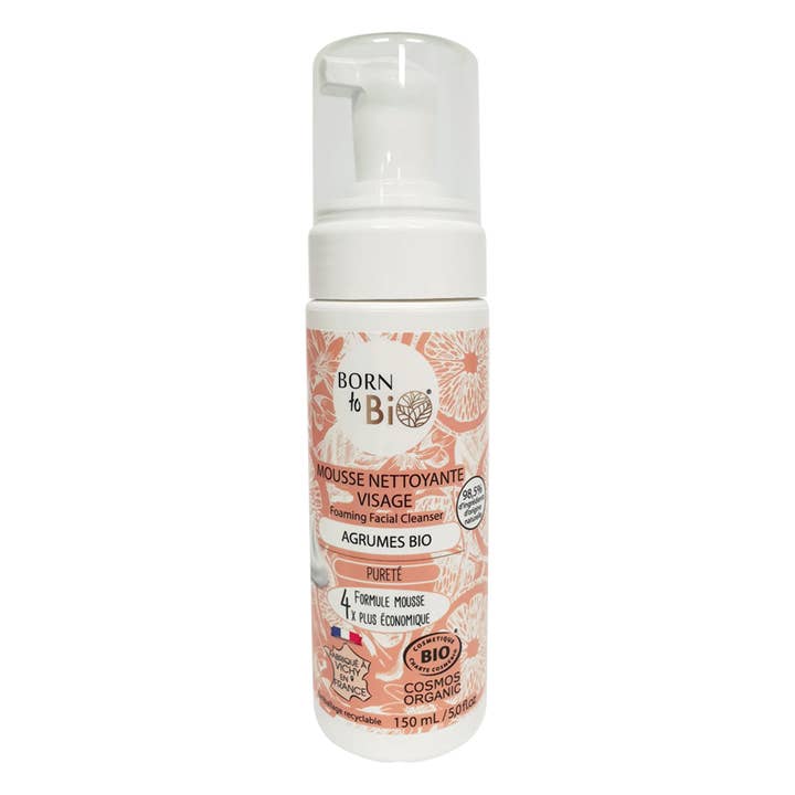 Mousse per pulizia del viso di agrumi -  bio per la vendita all'ingrosso da parte di Les Laboratoires Bio Seasons
