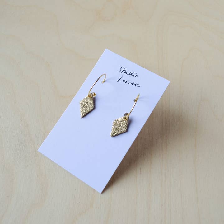 Hira Diamond Hoop Earrings for wholesale by Studio Lowen