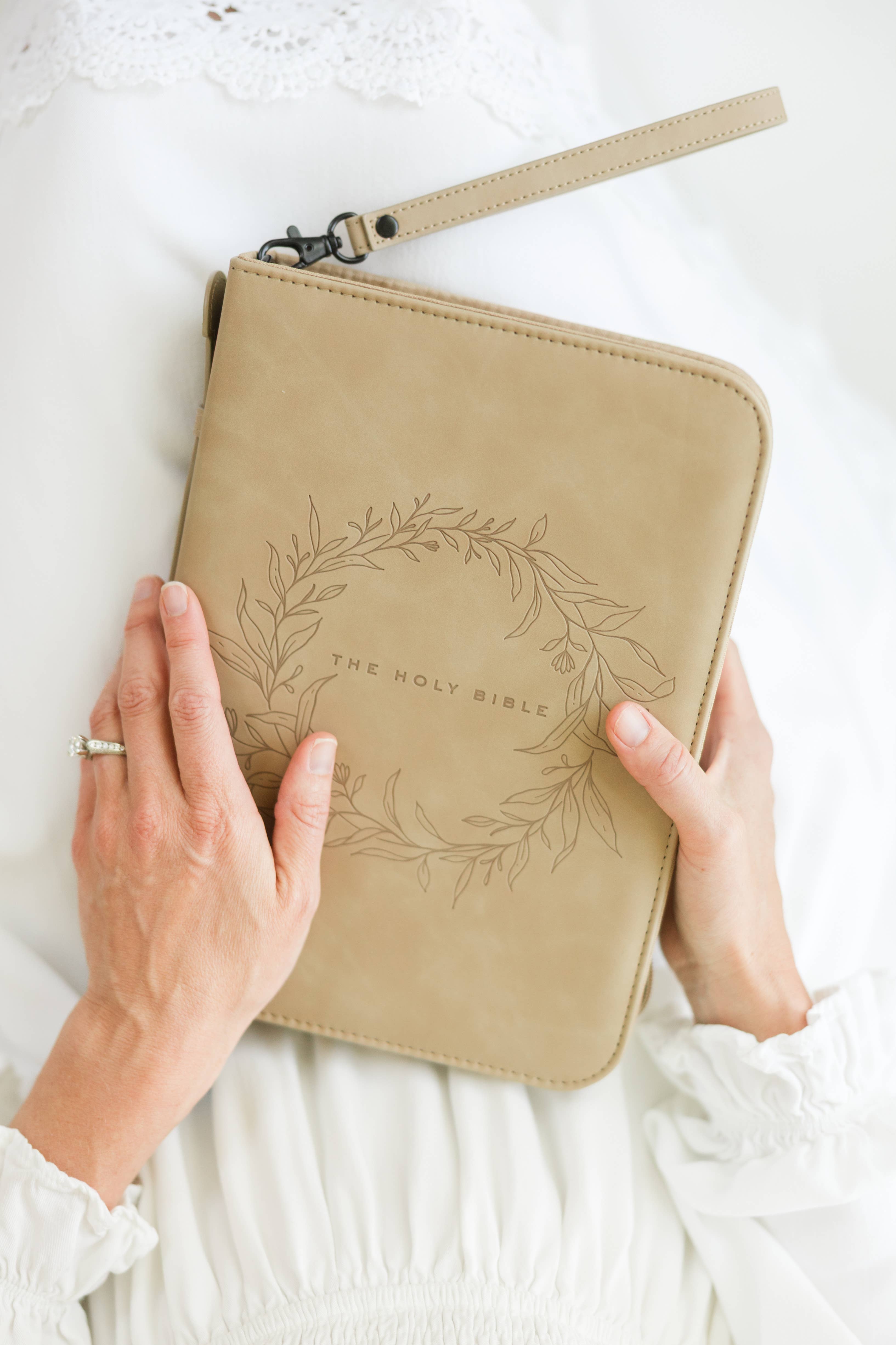 Ever, AJ - Wholesale Bible Cover - Bible Cover, Vegan Leather, Wreath Bible Case, Holy Bible7