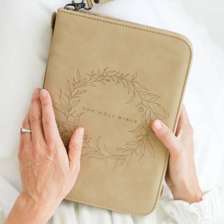 Ever, AJ - Wholesale Bible Cover - Bible Cover, Vegan Leather, Wreath Bible Case, Holy Bible7