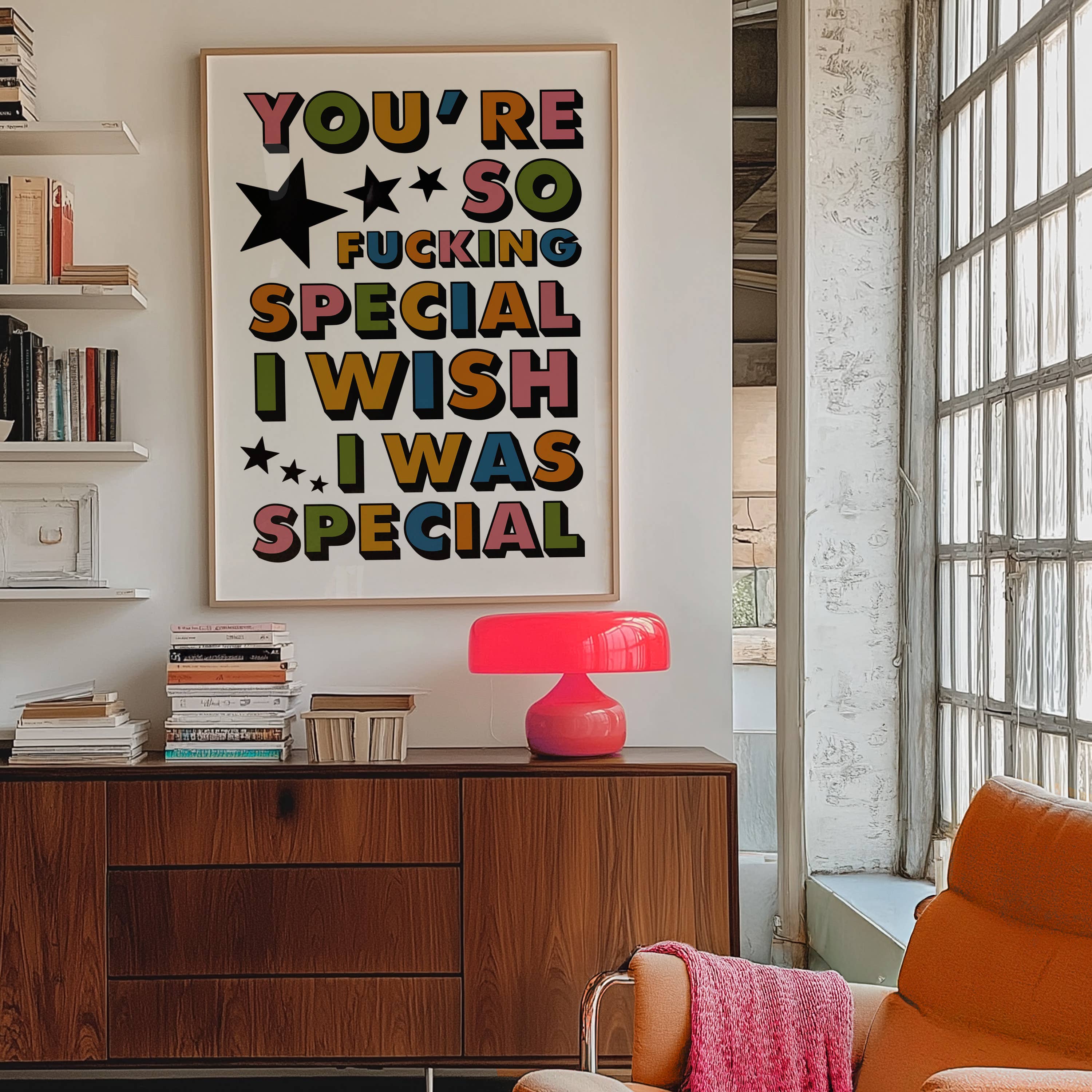 Twisted Rebel Designs - Wholesale Art Print - You're So Fucking Special Art Print1