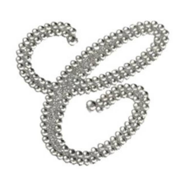 Glitter Script Letter "C" Sticker (Each) for wholesale by Plush Appeal LLC