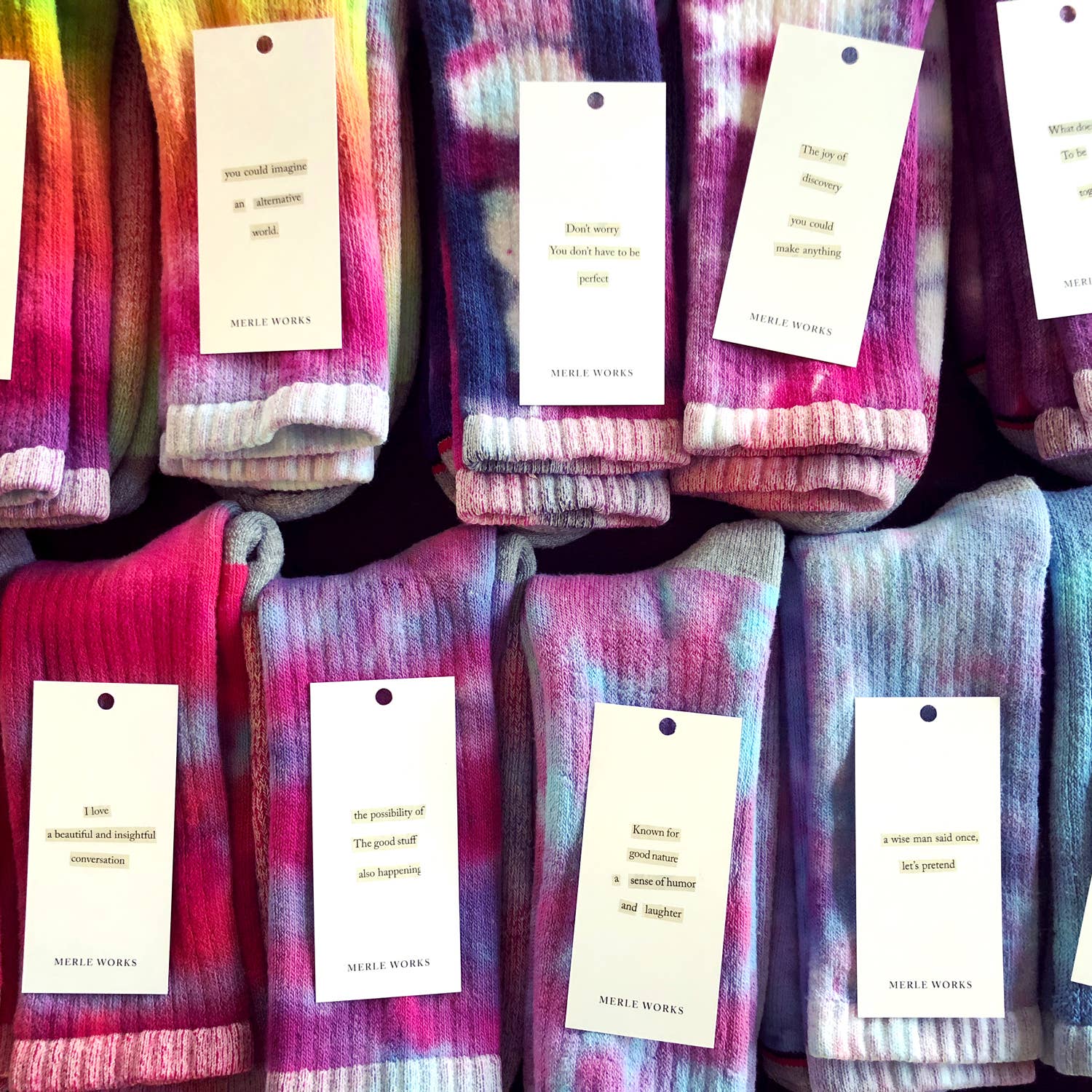 Merle Works - Wholesale Socks - Unisex - Rainbow Hand-dyed XL Sock5