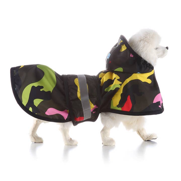 Cheerhunting - Wholesale Pet Raincoat - Dog - Ozzie - Camo Dog Raincoat