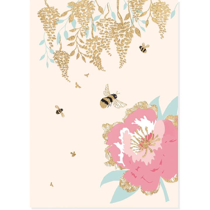 Bees - A6 Notebook for wholesale by Meraki Greeting Cards