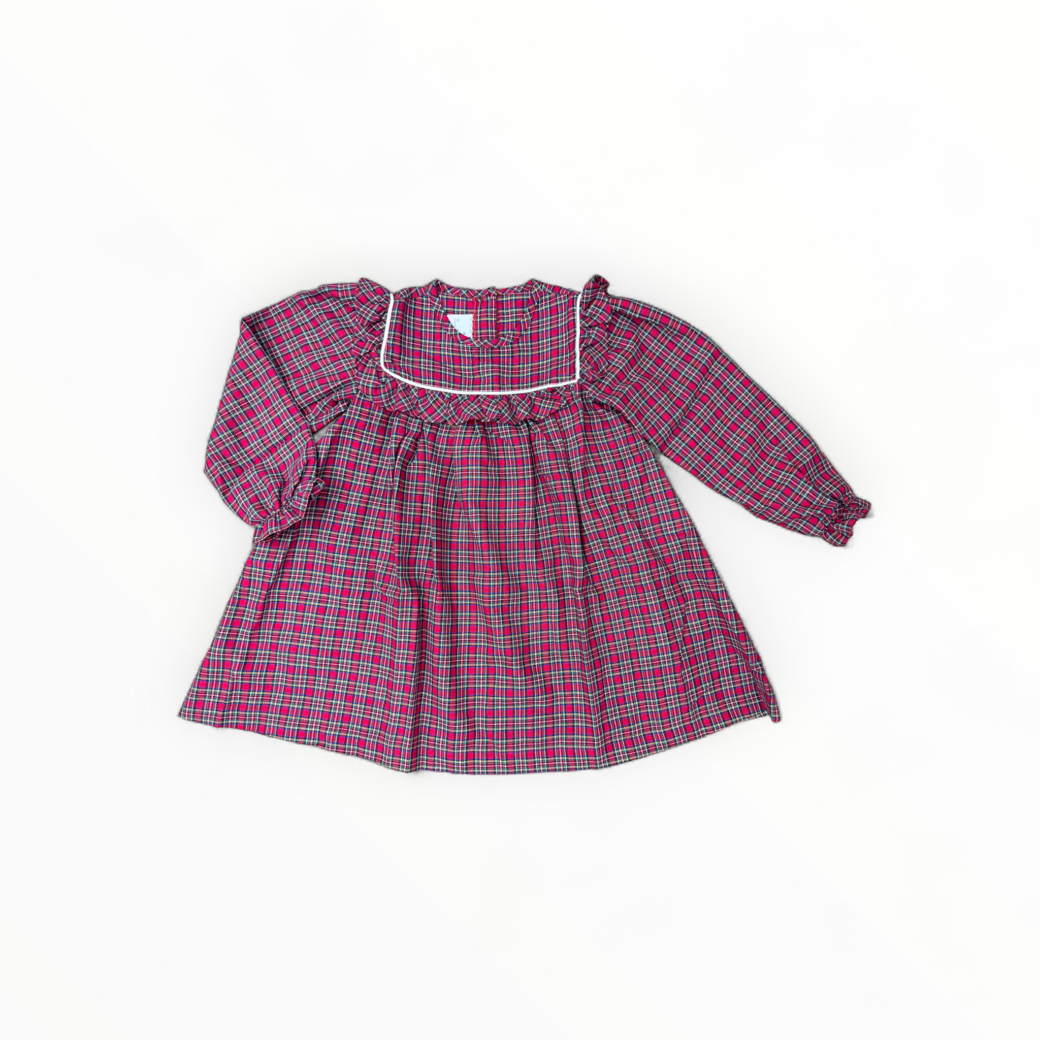 Sun House Children's - Wholesale Dress - Kids - Britta Dress in Holiday Plaid0