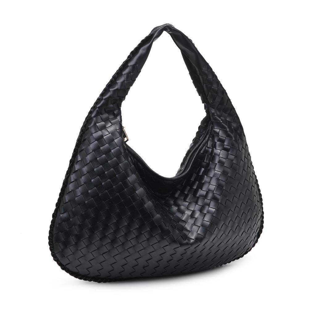 Urban Expressions – Großhandel Schultertasche – Damen – Victoria Hobo-Tasche mit geflochtenem Design aus veganem Leder6