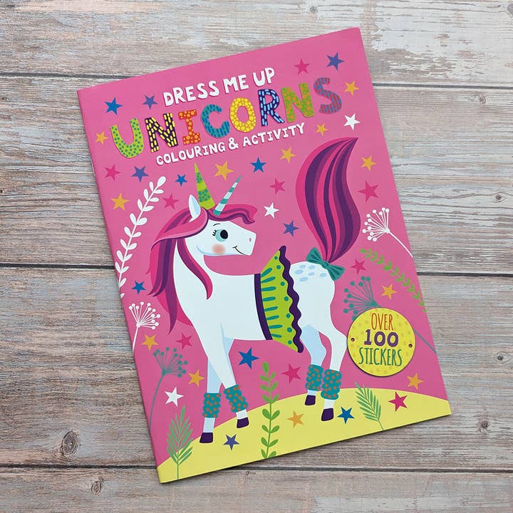 Robert Frederick Ltd - Wholesale Coloring & Activity Book - Kids & Baby - Dress Me Up Colouring & Activity Book - Unicorns2