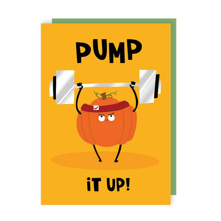 Carte d'Halloween Pump It Up pour la vente par Lucy Maggie Designs