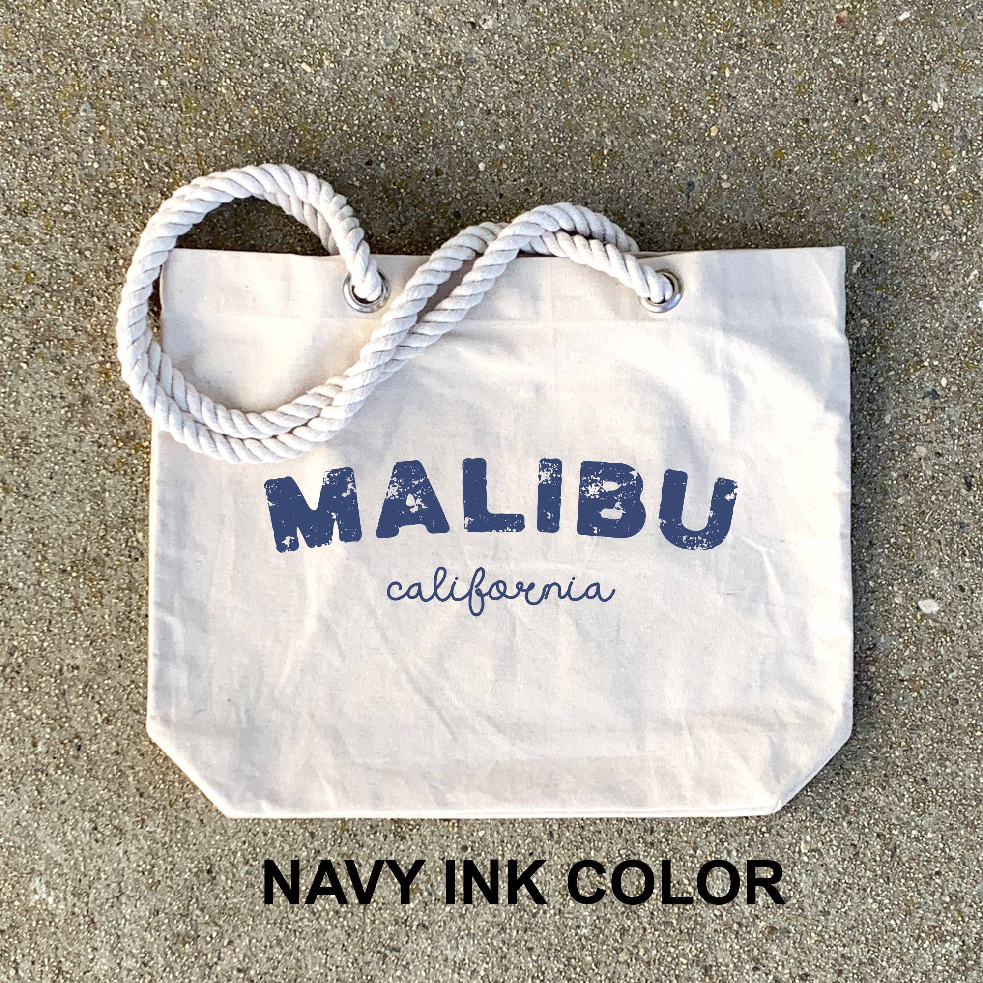 Sockprints - Wholesale Beach Bag - Custom Beach Tote Bag with Rope Handles ­ Personalized5