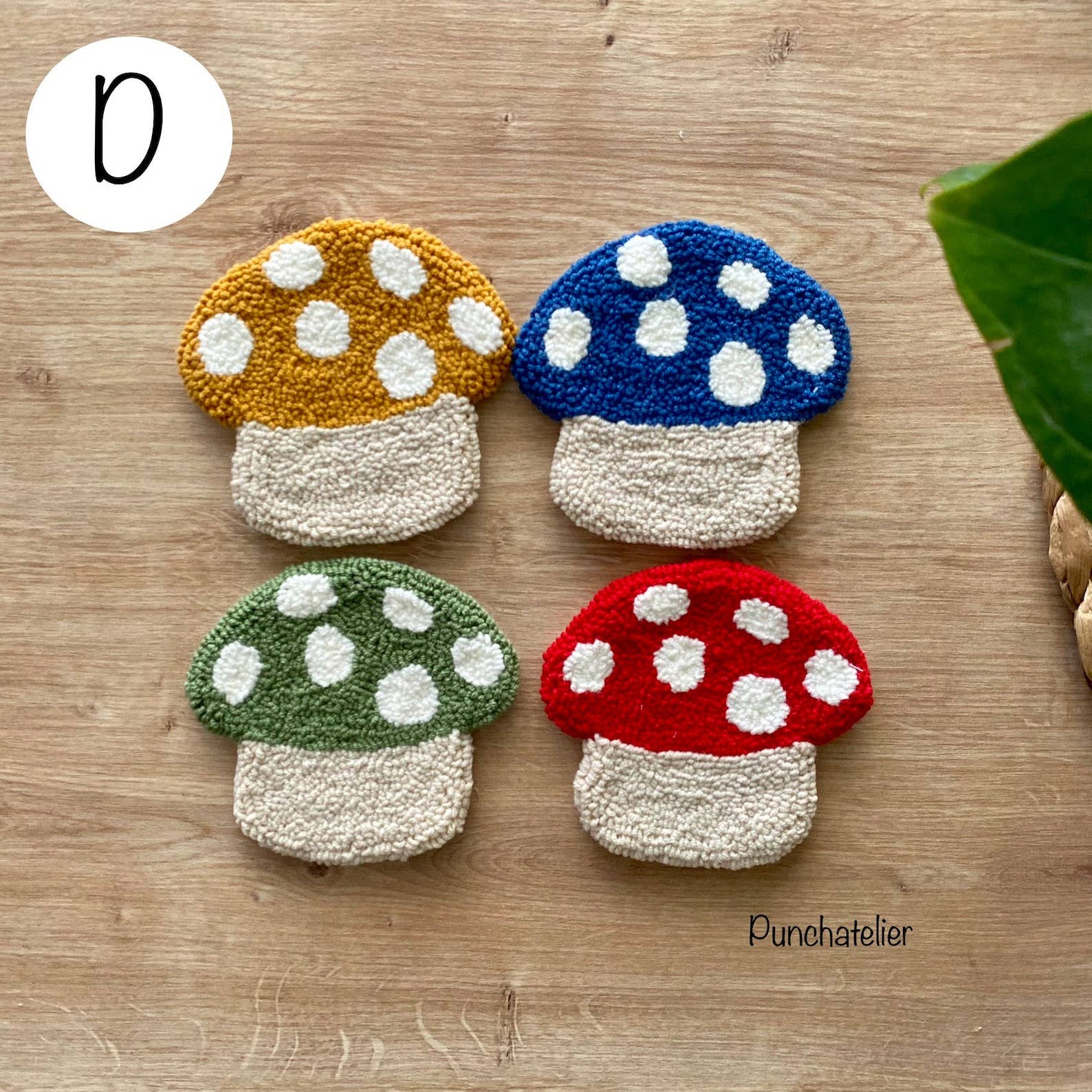 PunchAtelier - Wholesale Embroidery/Cross Stitch Supplies - Dıy Punch Needle Coaster Kit 4 pcs3