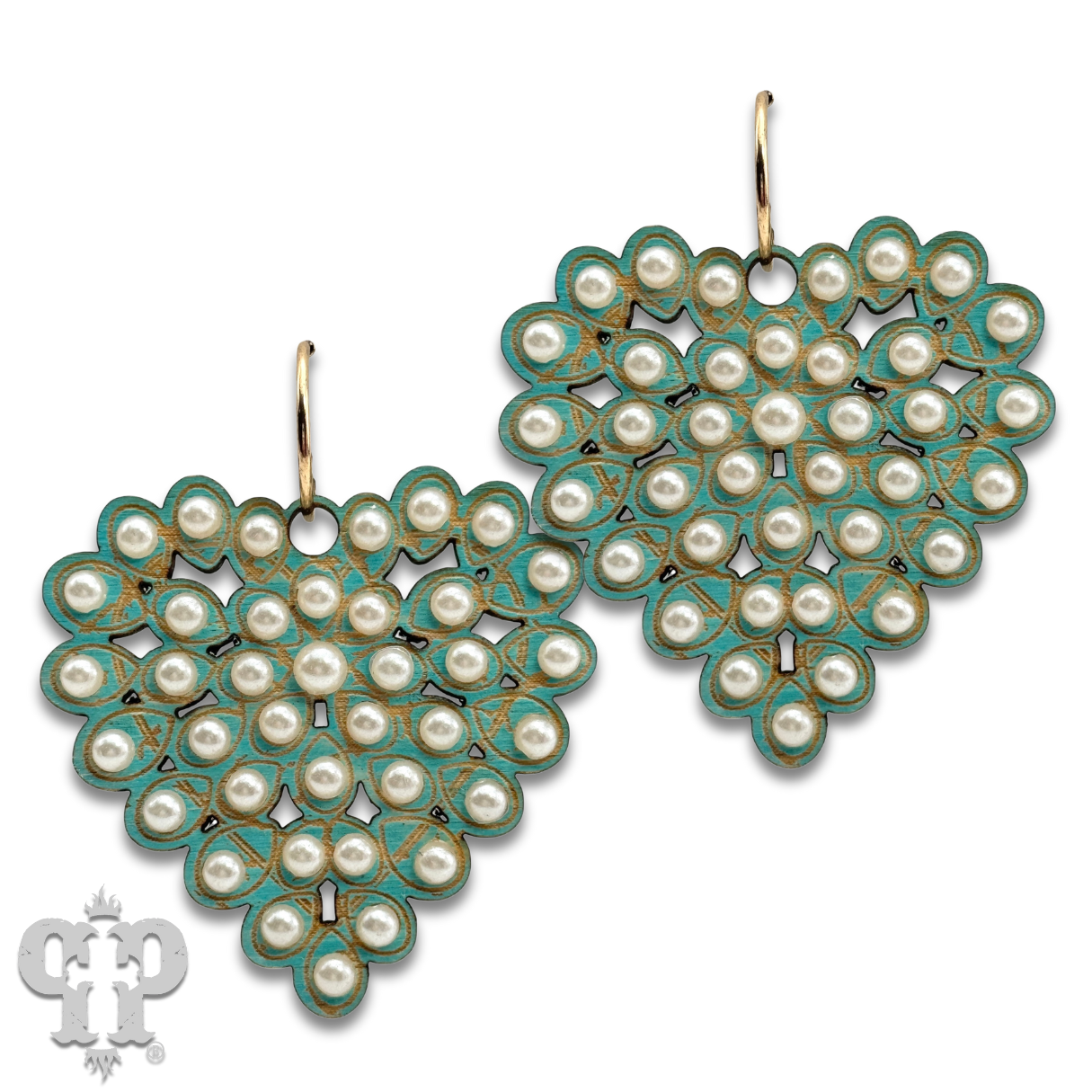 Pink Panache Brands - Wholesale Dangle Earrings - Laser cut rhinestone heart earring7