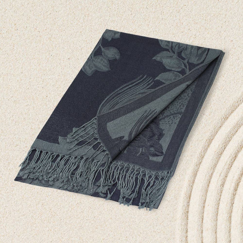 Sensibling Corp. – wholesale Scarf – Women's – Rose Floral Pashmina Reversible Scarf Shawl34