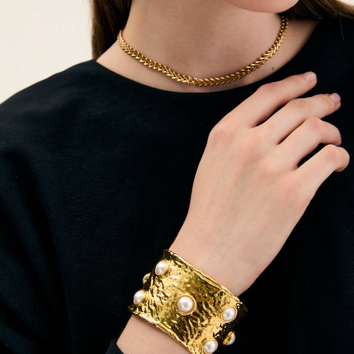 SINDY BRACELET WITH STONES-N65 for wholesale by NALI'