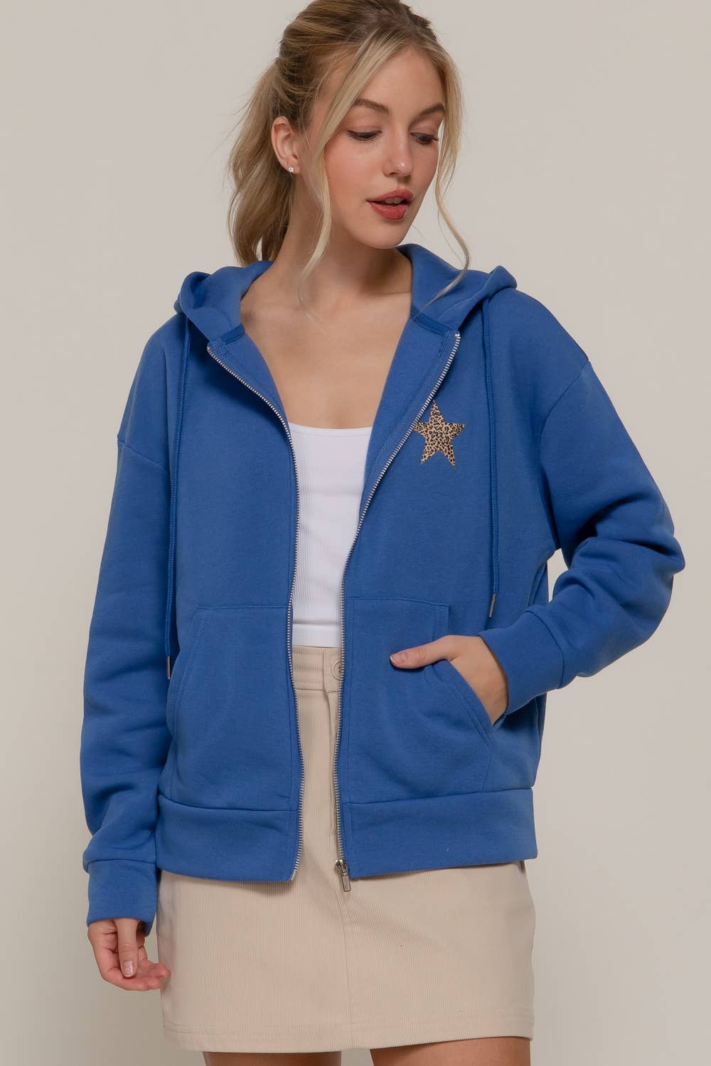 Active Basic | Active USA - Wholesale Hoodie - Women's - Long Sleeve Front & back Print Zip-Up Hoodie Jacket8