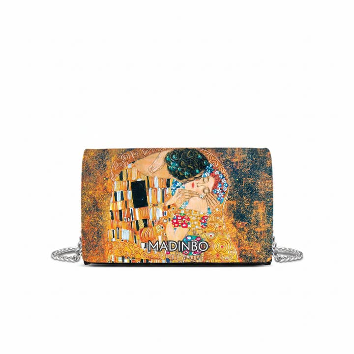 PRINCESS BAG di MADINBO - Vera Pelle - LEATHER - Made ITALY -IL BACIO DI KLIMT per la vendita all'ingrosso da parte di MADINBO