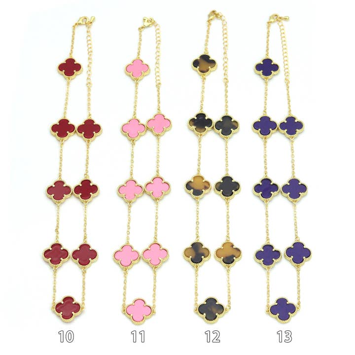 BestBeads&Beyond – Engroshandel Halskæde med vedhæng – 14 Farver Blomsterhalskæde, Varenr. FH2272