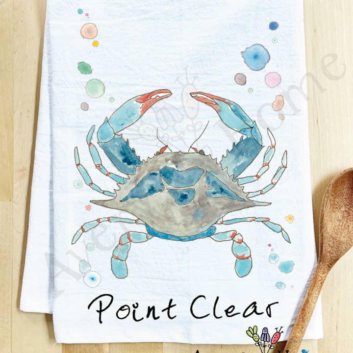 Avery's Home - Vente Torchons - Torchon côtier personnalisable "Blue Crab Ocean"30