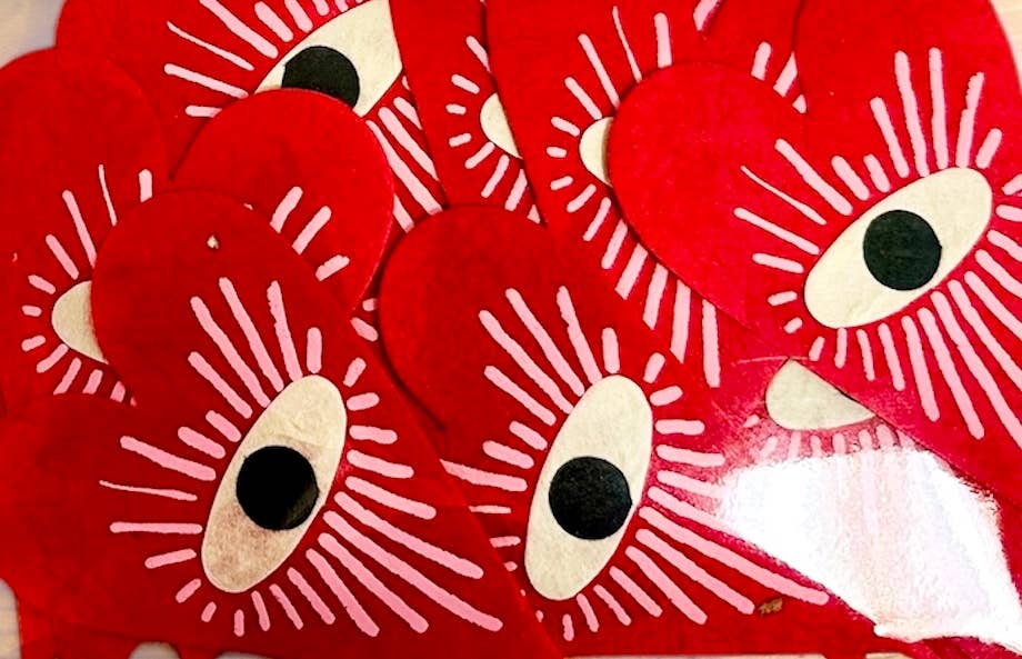 Giftsland - Wholesale Bunting/Garland - 6ft Paper Garland, evil eye/heart2