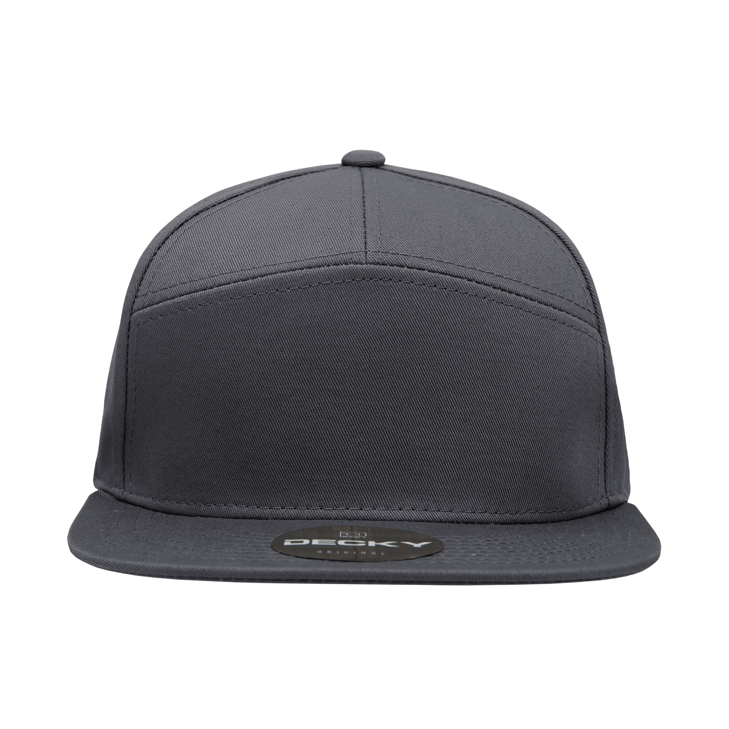 The Park Wholesale - Wholesale Flat Brim Cap - Unisex - Decky 1098 Blank 7 Panel Flat Bill Snapback Hats1