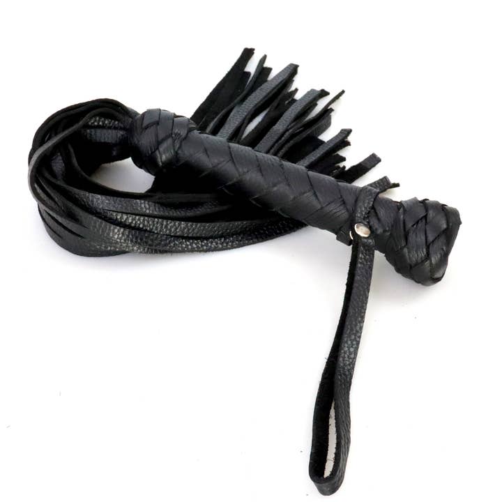 Bdsm äkta läderflogger, Martinet liten piska 19.7in för wholesale av MarquisDeBliss