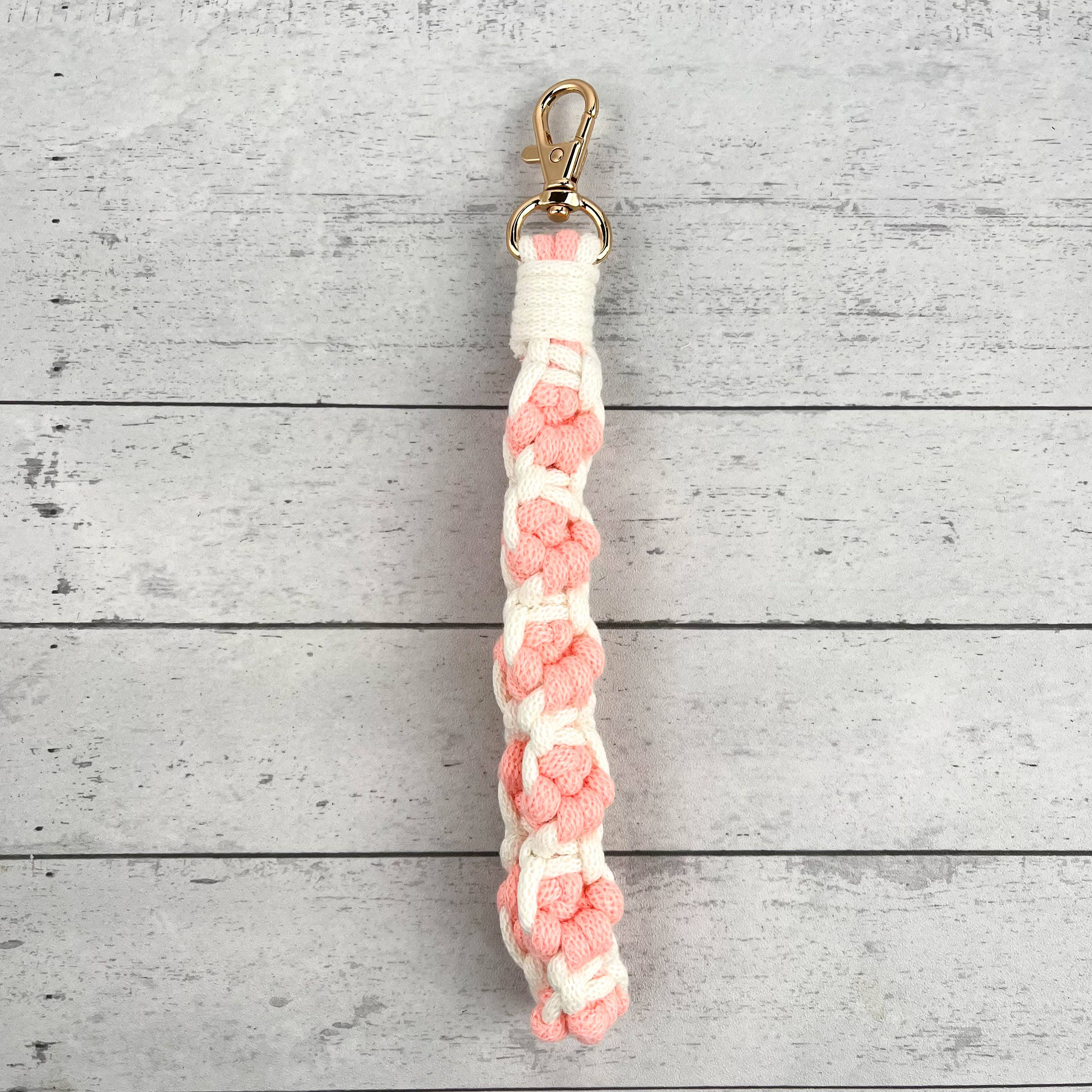 SoapElenGlen - Vente Porte-clés – femme - Bracelet de poignet patte de chat fait main, porte-clés et sangle de téléphone mignons0