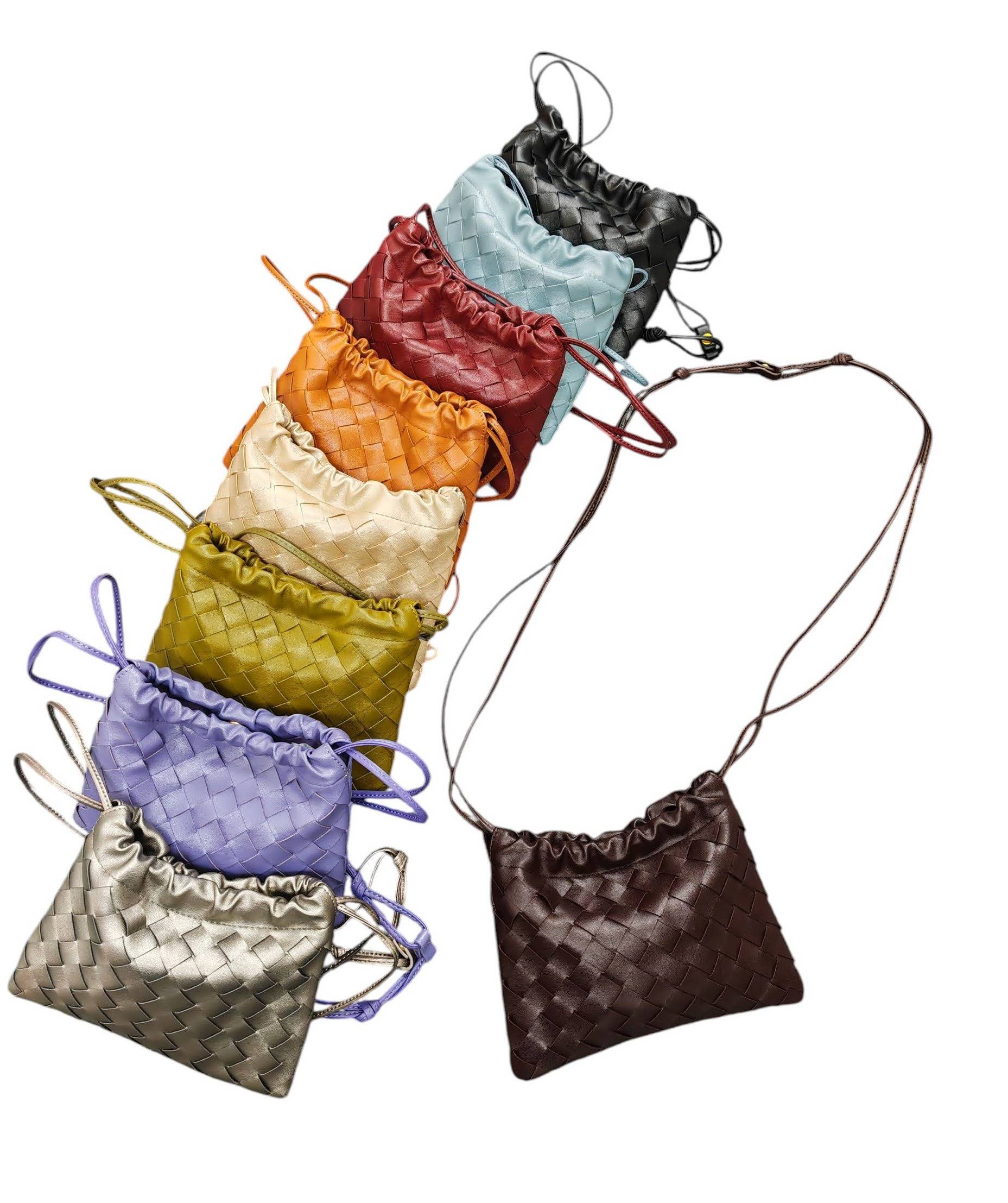 Superbia – wholesale Crossbody bag – Women's – Handmade Woven Premium Pu Mobile Bag Essential BagB21834