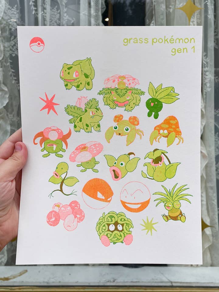 Grass Pokémon Gen 1 for wholesale by swan meadow