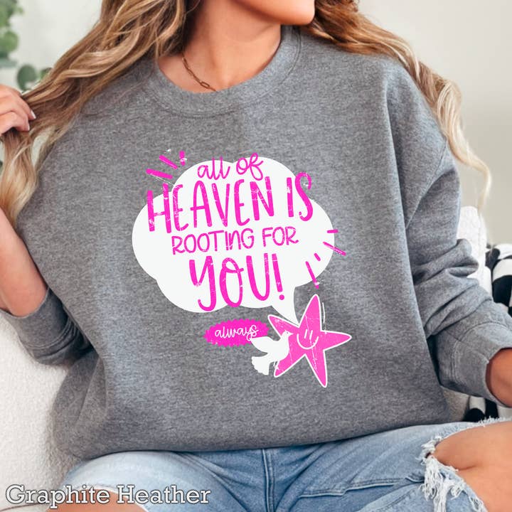 Shoppe SHC - Wholesale Graphic Sweatshirt - Women's - Heaven Is Rooting For You Christian Graphic Sweatshirt12