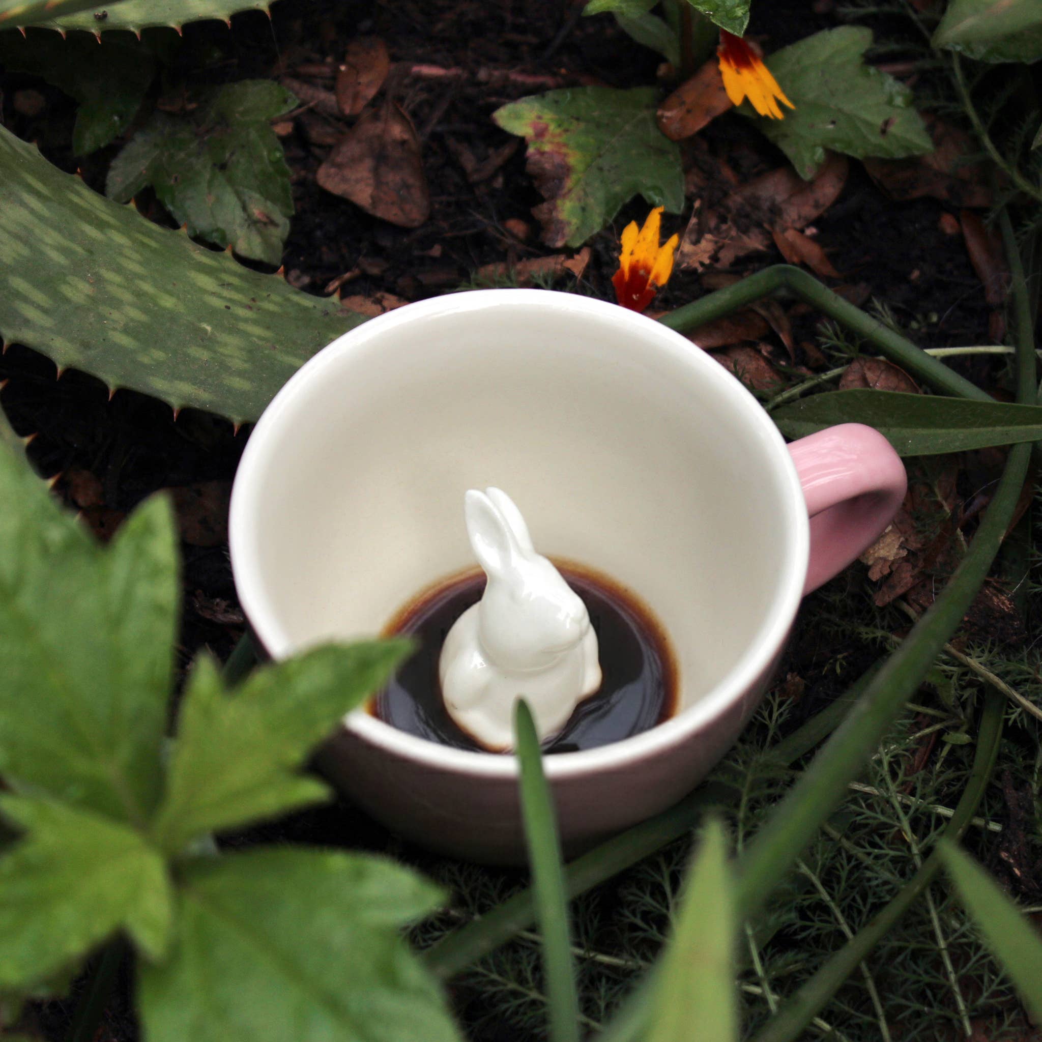 Rabbit | Ceramic Surprise Mug Gift (11 oz. Blush Pink) for wholesale on Faire5