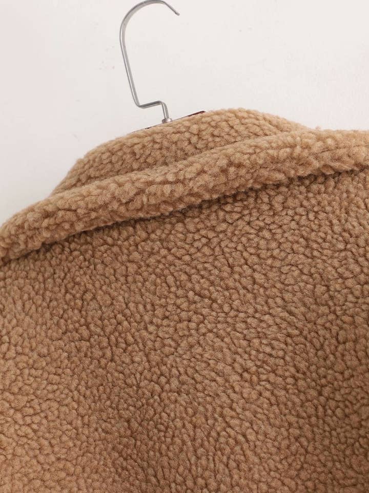 safistyle - Wholesale Fur/Faux Fur Coat - Women's - Teddy Coat with Notched Lapels10