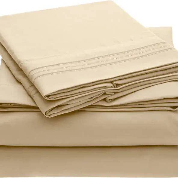 Sunshine Home Textile - Wholesale Sheet Set - 2100 Series Sally Collection 4 Piece Sheet Set - Queen