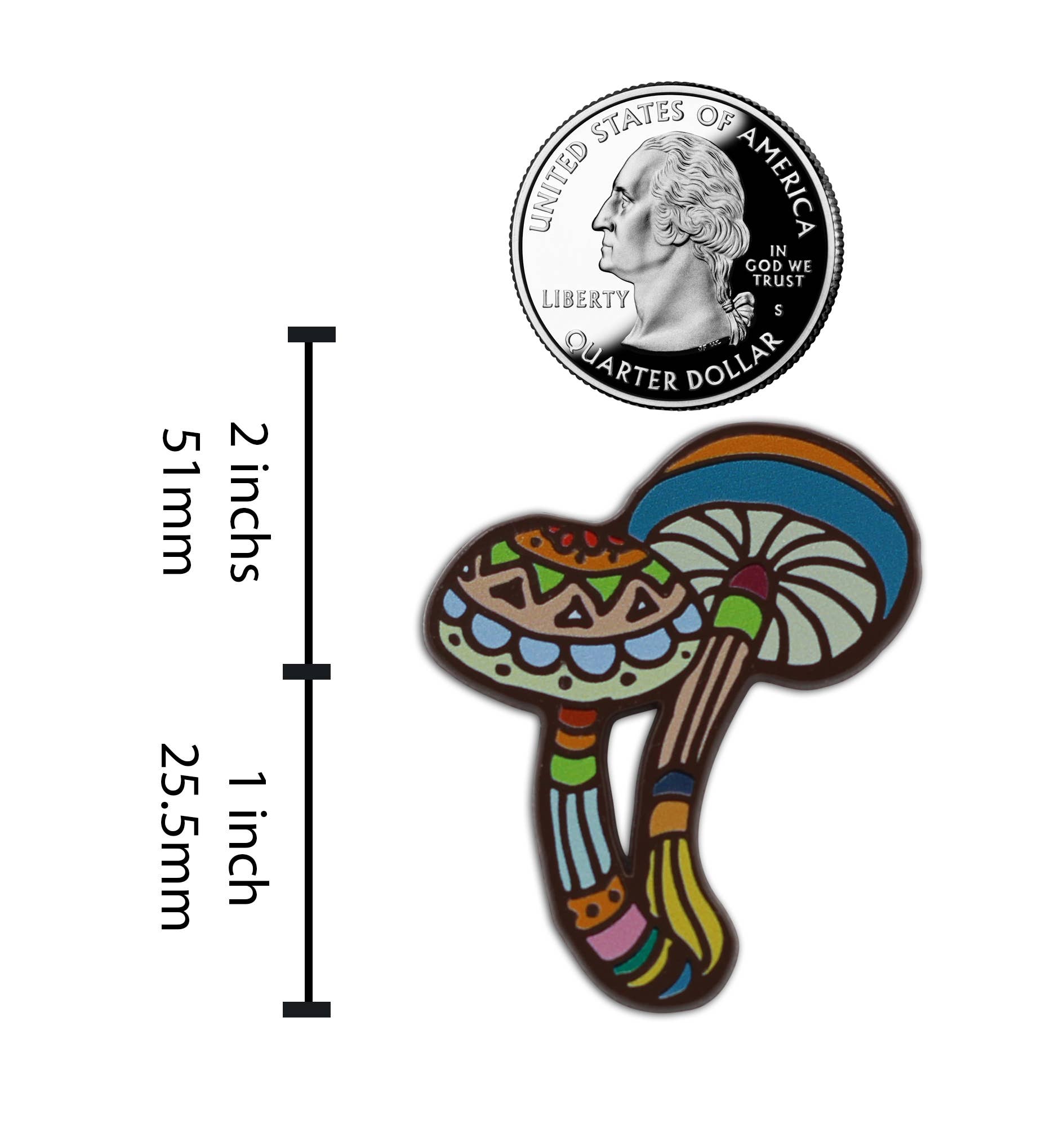 Real Sic - Wholesale Lapel Pin/Button - Magic Mushroom Pin - Psychedelic Psilocybin Fungi Enamel Pin5