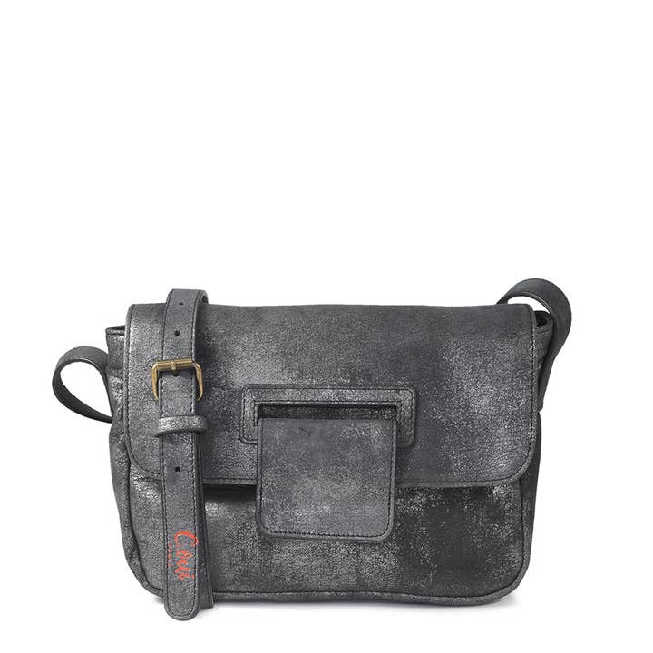 Sac porté travers cuir Glasgow 54 graphite pour la vente par C Oui