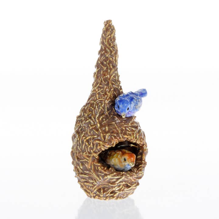Keren Kopal - Wholesale Jewelry Box/Organizer - Two love Birds in a nest  Trinket Box0
