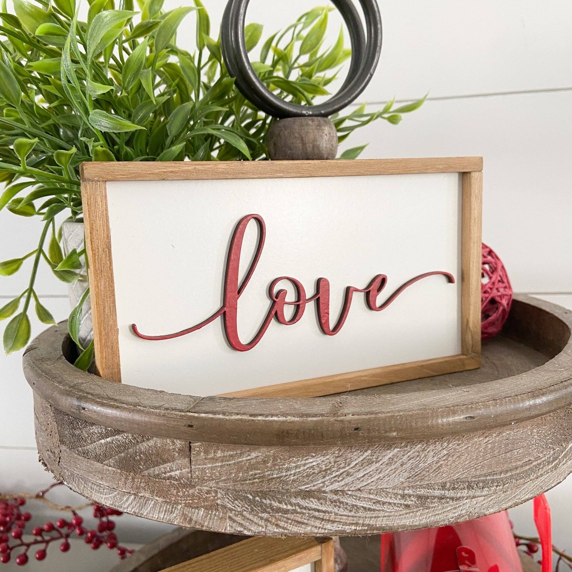 Nail and Hook Laser Cut Home Decor - Wholesale Sign - Valentine's Mini Signs | Tier Tray Decor15