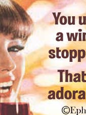 Magnet-You use a wine stopper? That's adorable. for wholesale by Ephemera