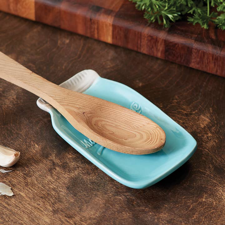 Fox Run Brands - Wholesale Spoon Rest - Fox Run Ceramic Mason Jar Spoon Rest, 6" x 3.5" x 0.75"